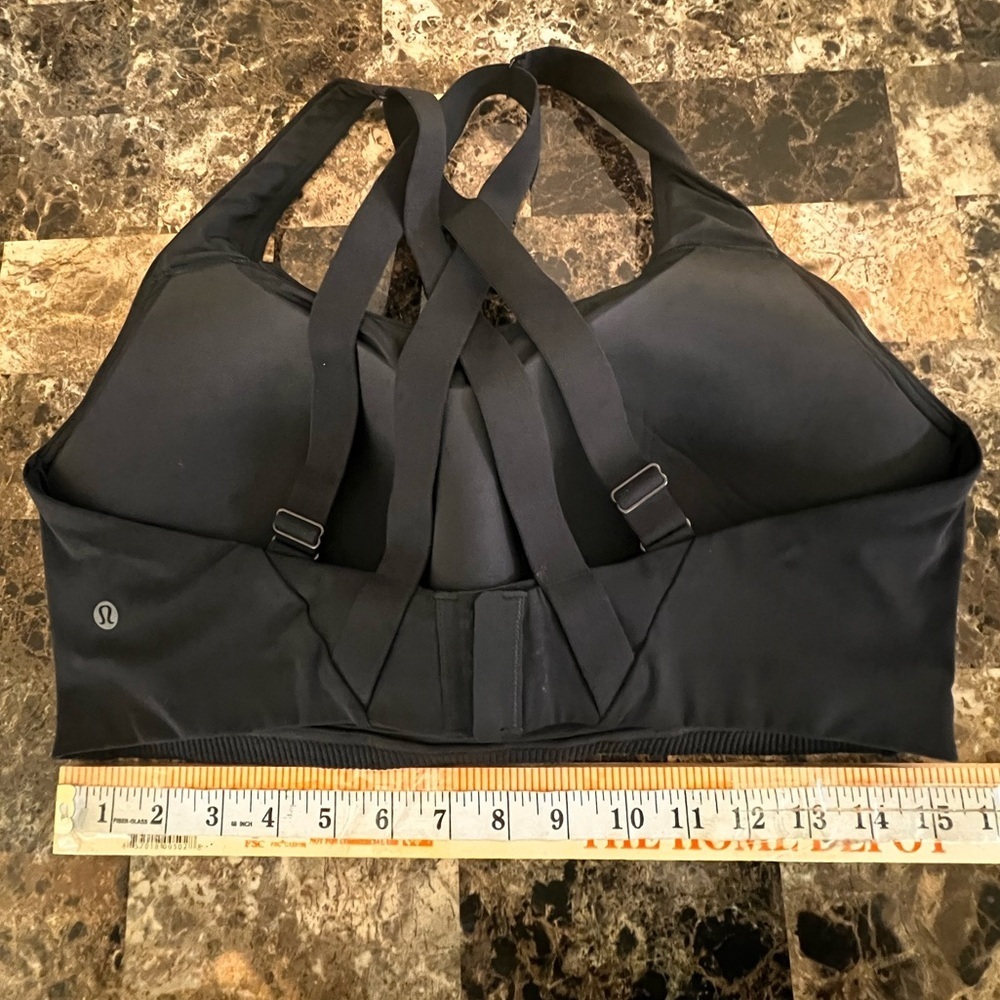 lululemon Energy bra high support black color size 40D Cross-Back Sports Bra NWT - Picture 6 of 12